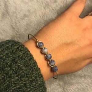 Blue quarts bracelet